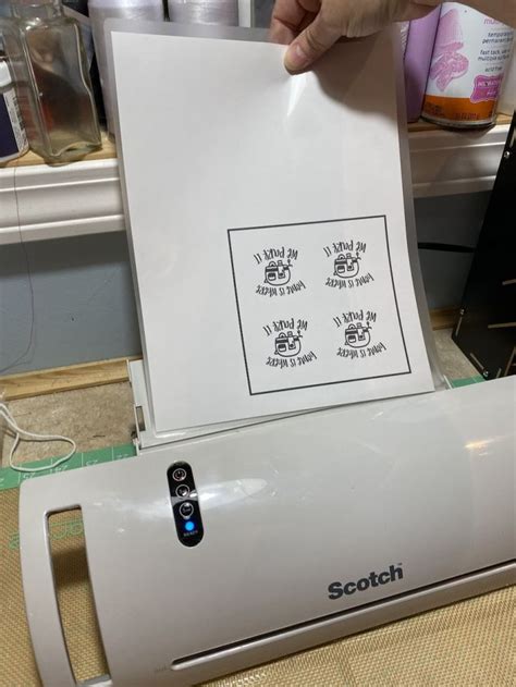 cricket laminator|cricut setting for laminated stickers.